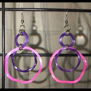 Purple and Pink EarRings